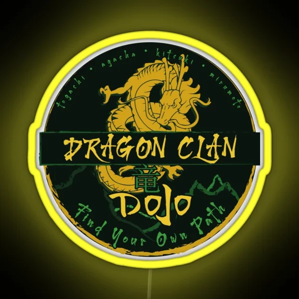 Legend Of The Five Rings Dragon Clan The Dragon Dojo RGB Neon Sign