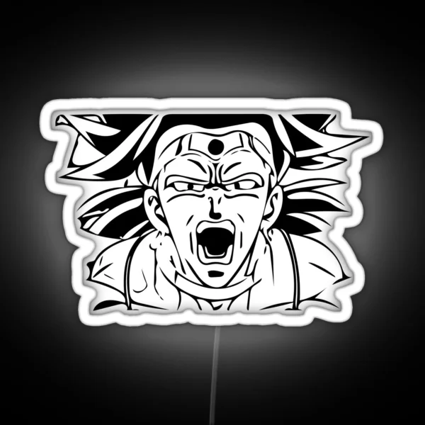 Legendary Super Saiyan Broly Dragon Ball Z RGB Neon Sign