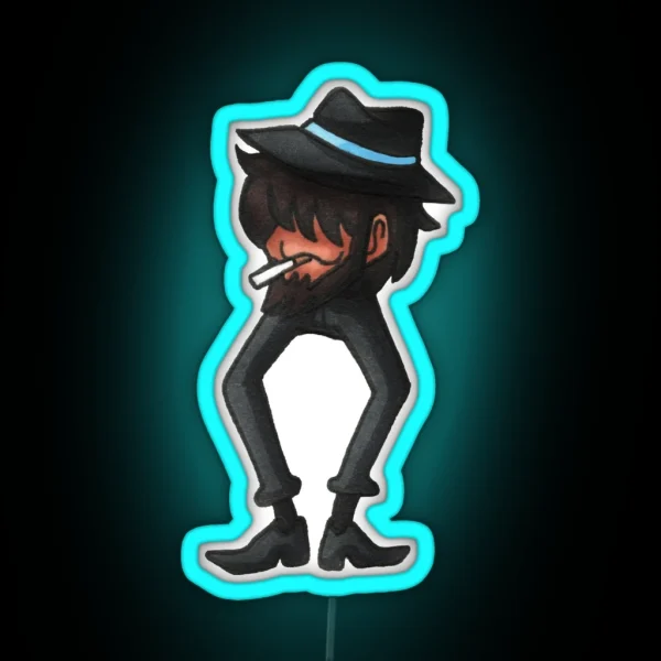 Leggy Jigen Traditionally Colored RGB Neon Sign