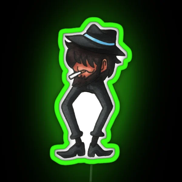 Leggy Jigen Traditionally Colored RGB Neon Sign