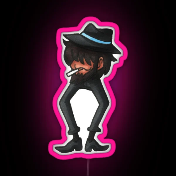 Leggy Jigen Traditionally Colored RGB Neon Sign
