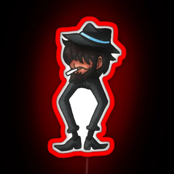Leggy Jigen Traditionally Colored RGB Neon Sign