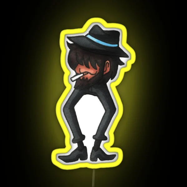 Leggy Jigen Traditionally Colored RGB Neon Sign
