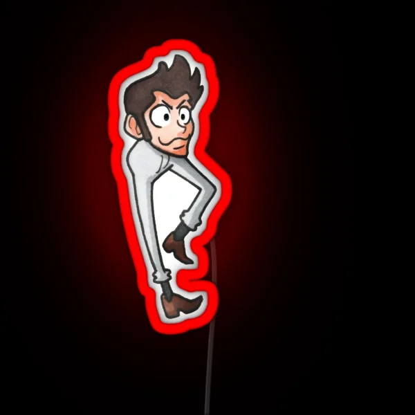 Leggy Lupin Traditionally Colored RGB Neon Sign