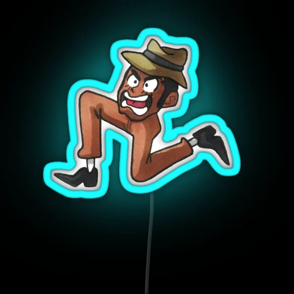 Leggy Zenigata Traditionally Colored RGB Neon Sign