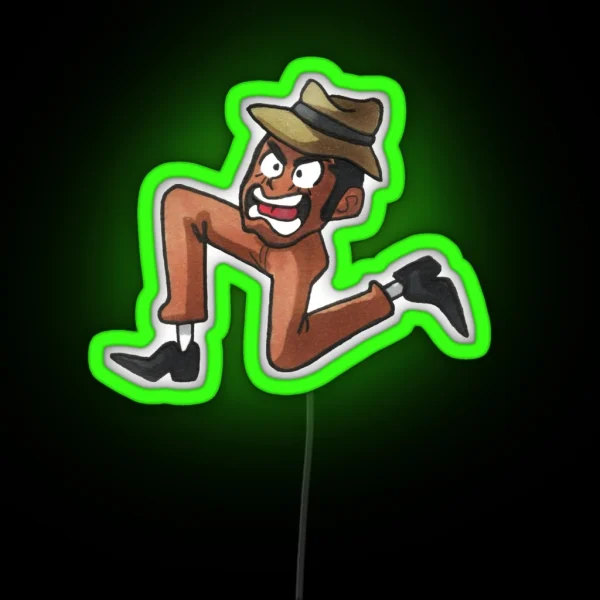 Leggy Zenigata Traditionally Colored RGB Neon Sign