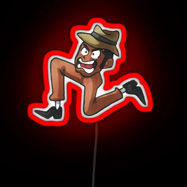 Leggy Zenigata Traditionally Colored RGB Neon Sign
