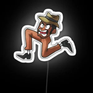 Leggy Zenigata Traditionally Colored RGB Neon Sign