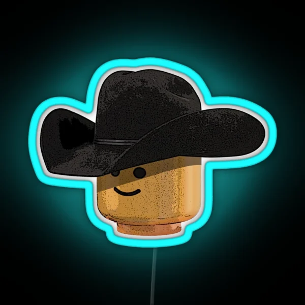 Lego Cowboy RGB Neon Sign