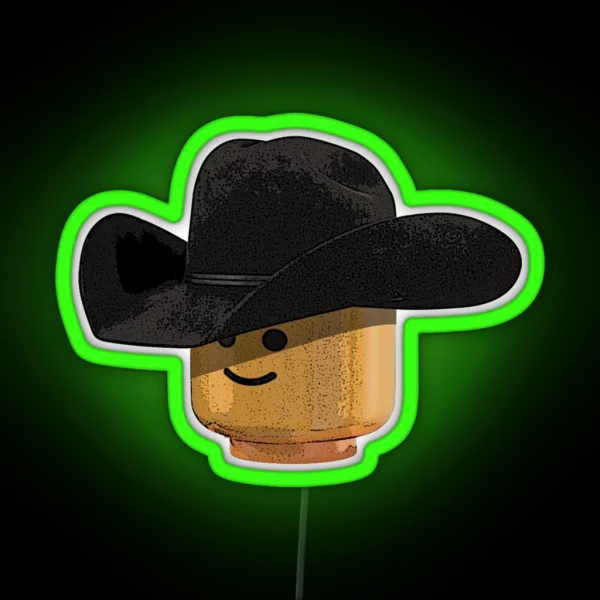 Lego Cowboy RGB Neon Sign