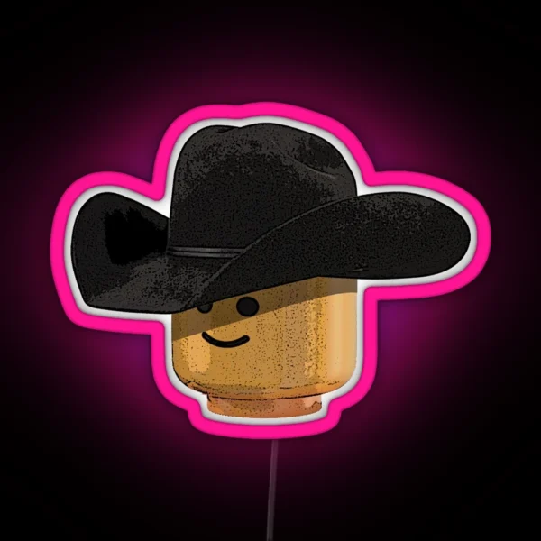 Lego Cowboy RGB Neon Sign