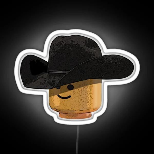 Lego Cowboy RGB Neon Sign