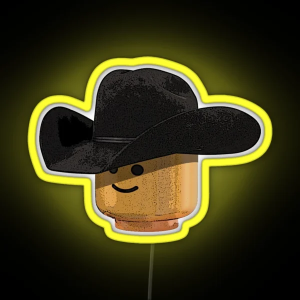 Lego Cowboy RGB Neon Sign