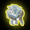 Legosi Beastars RGB Neon Sign with Yellow Lighting.