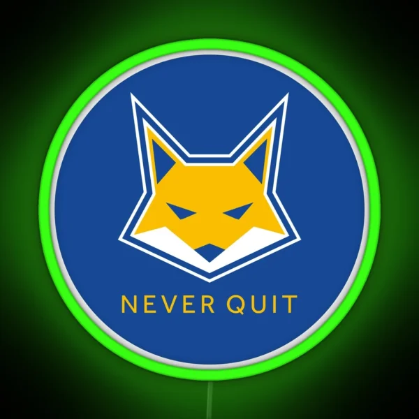 Leicester Never Quit RGB Neon Sign