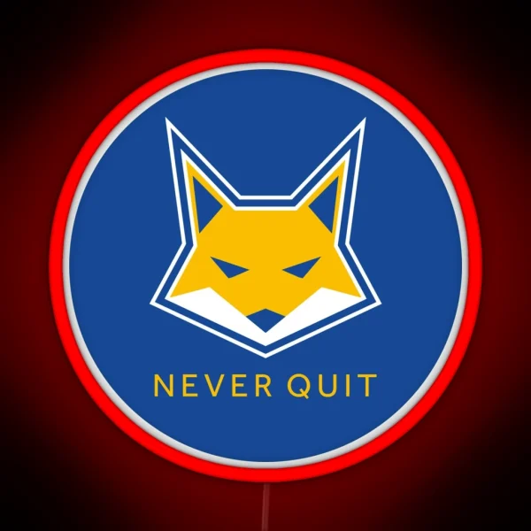 Leicester Never Quit RGB Neon Sign