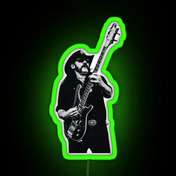 Lemmy Kilmister Motorhead RGB Neon Sign
