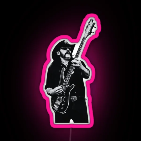 Lemmy Kilmister Motorhead RGB Neon Sign