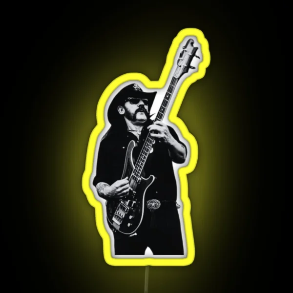 Lemmy Kilmister Motorhead RGB Neon Sign