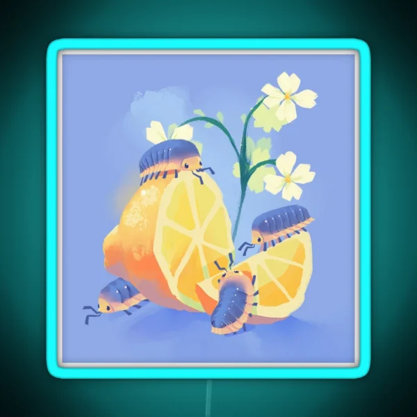 Lemon Frost Isopod RGB Neon Sign