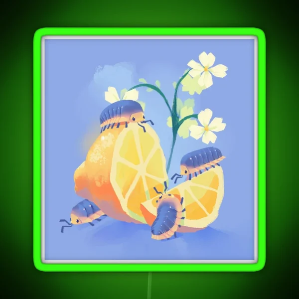 Lemon Frost Isopod RGB Neon Sign