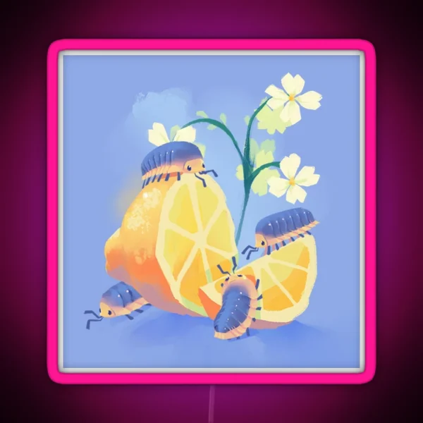 Lemon Frost Isopod RGB Neon Sign