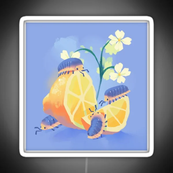 Lemon Frost Isopod RGB Neon Sign