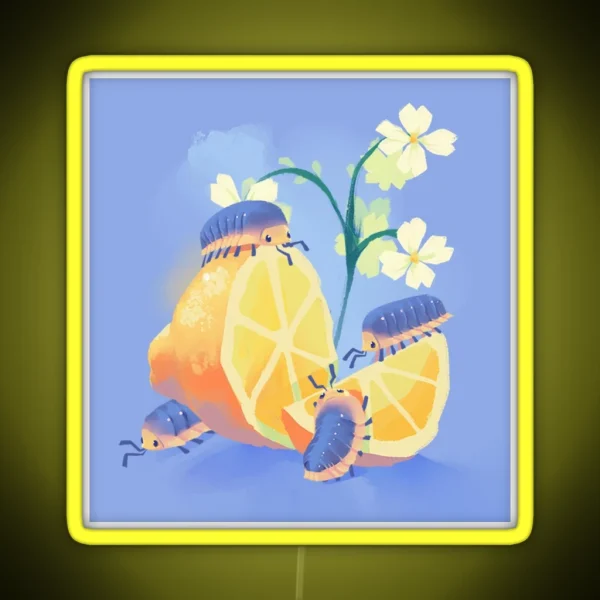 Lemon Frost Isopod RGB Neon Sign