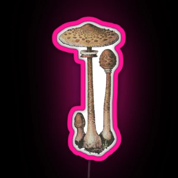 Lepiote Elevee Parasol Mushroom RGB Neon Sign