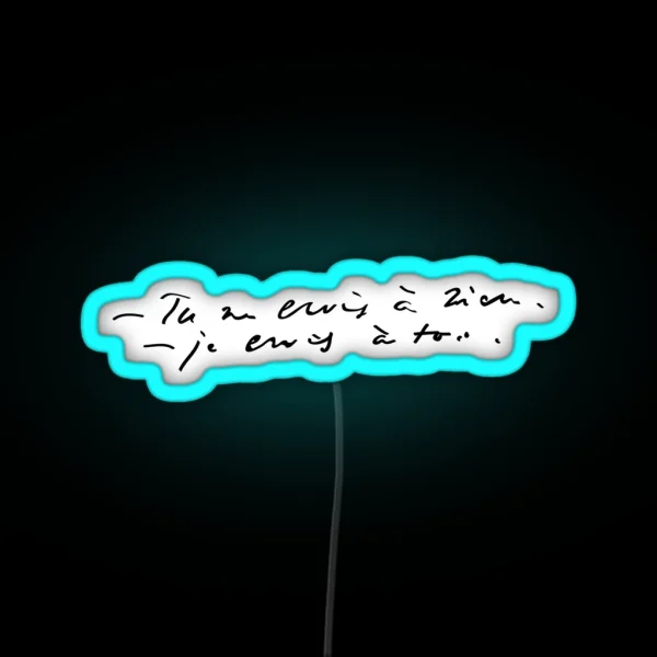 Les Mis I Believe In You RGB Neon Sign