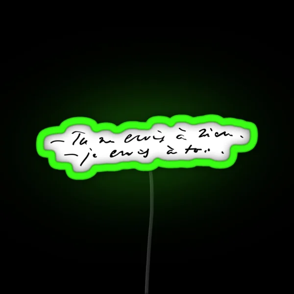 Les Mis I Believe In You RGB Neon Sign