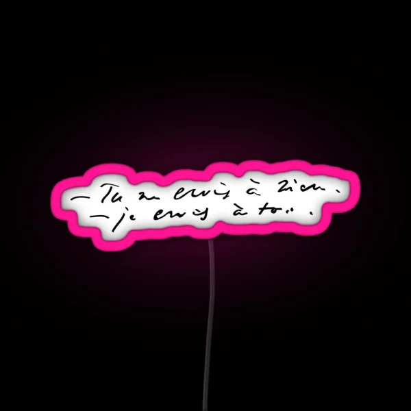 Les Mis I Believe In You RGB Neon Sign