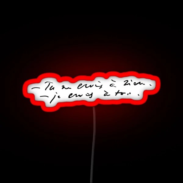 Les Mis I Believe In You RGB Neon Sign