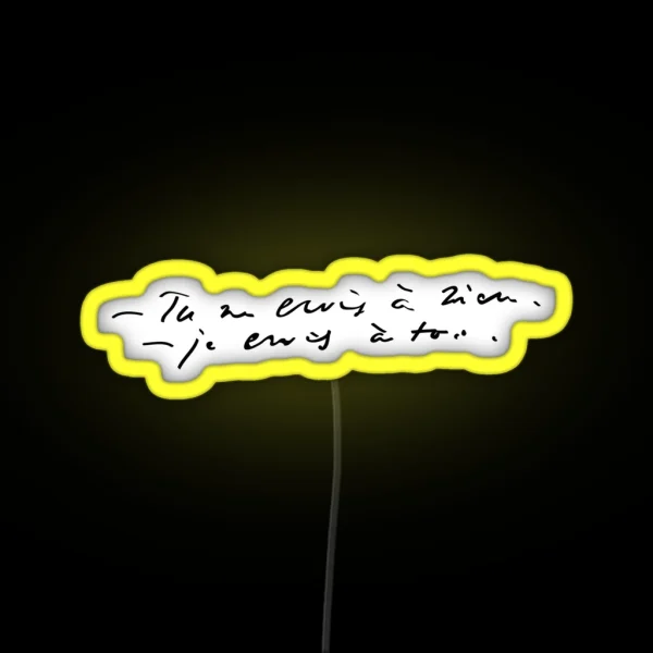 Les Mis I Believe In You RGB Neon Sign