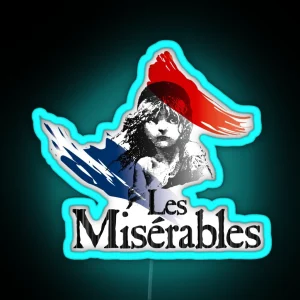 Les Miserables Logo Girl RGB Neon Sign