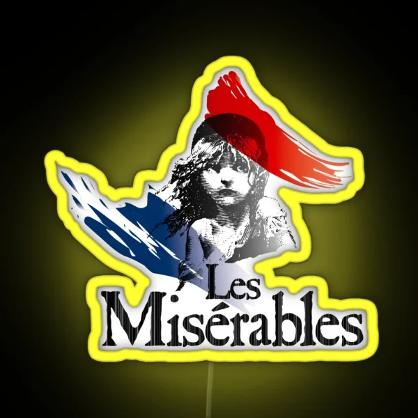 Les Miserables Logo Girl RGB Neon Sign