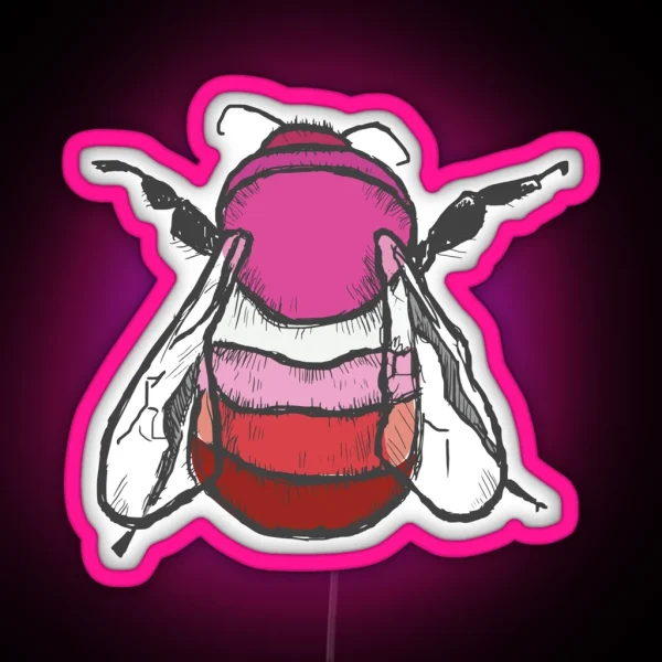 Lesbian Bee RGB Neon Sign
