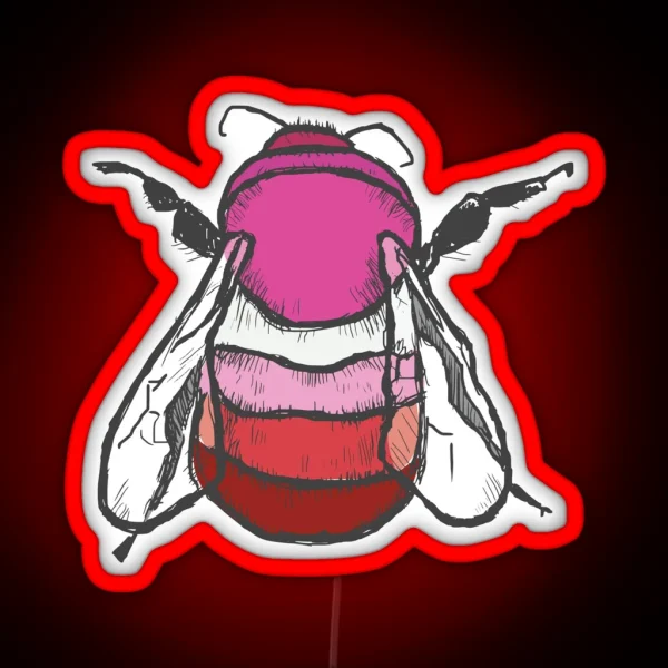 Lesbian Bee RGB Neon Sign