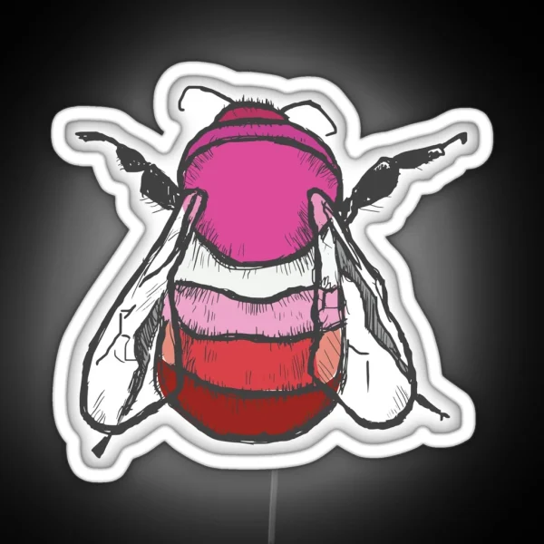 Lesbian Bee RGB Neon Sign