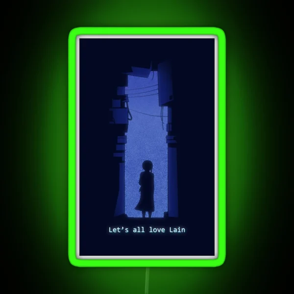 Let S All Love Lain RGB Neon Sign