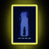 let's all love lain rgb neon sign yellow