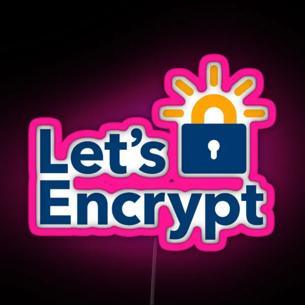Let S Encrypt Led RGB Neon Sign