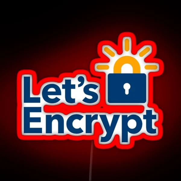 Let S Encrypt Led RGB Neon Sign