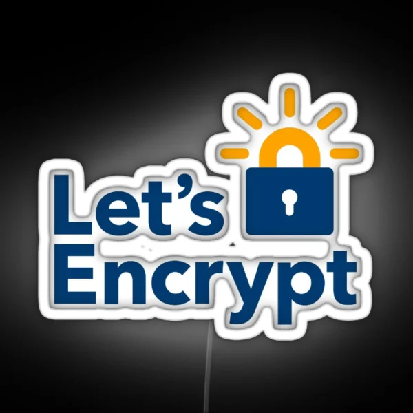 Let S Encrypt Led RGB Neon Sign