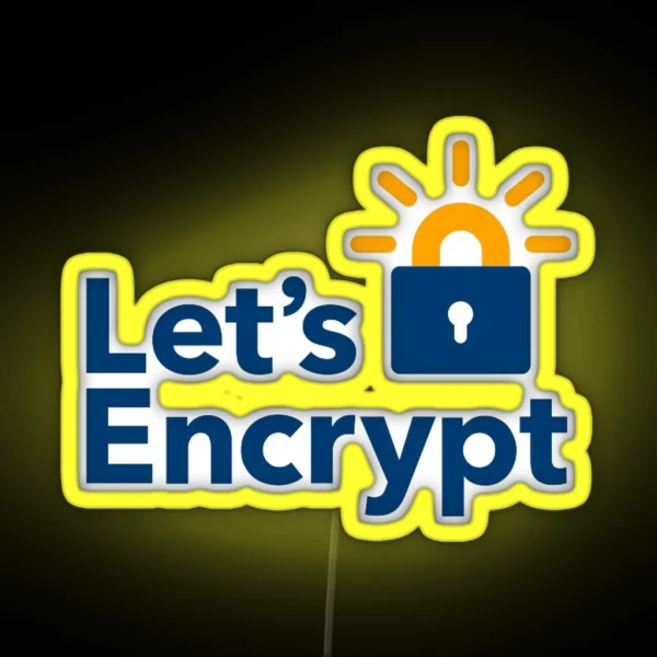 Let S Encrypt Led RGB Neon Sign