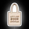 cute beige and brown tote bag for book shopping