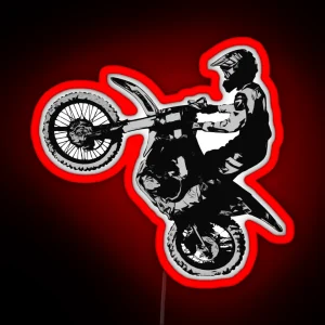 Let S Ride Motocross Racer RGB Neon Sign