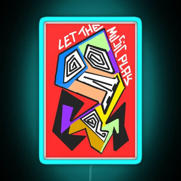 Let The Music Play RGB Neon Sign