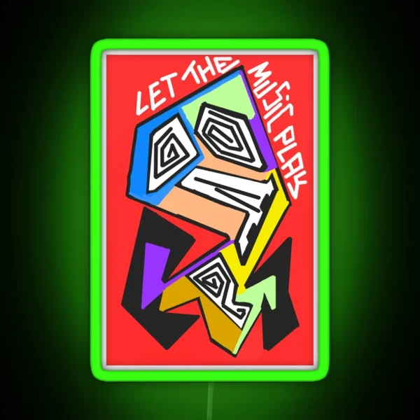 Let The Music Play RGB Neon Sign