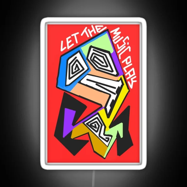 Let The Music Play RGB Neon Sign